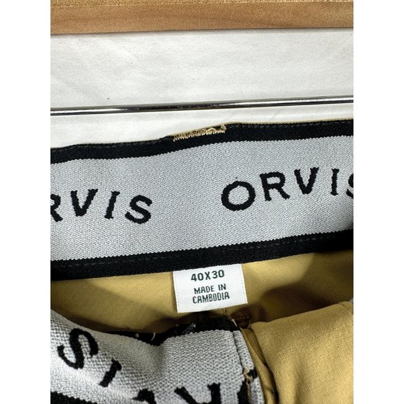 New Mens Orvis Tech Water Repellant Pants size 40 X 30 Antique Bronze - Picture 3 of 7
